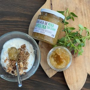 mermelada de pera y sésamo